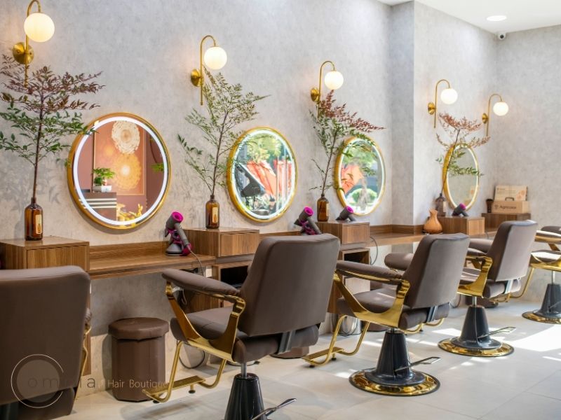 Không gian salon Omnia Hair Boutique lịch lãm