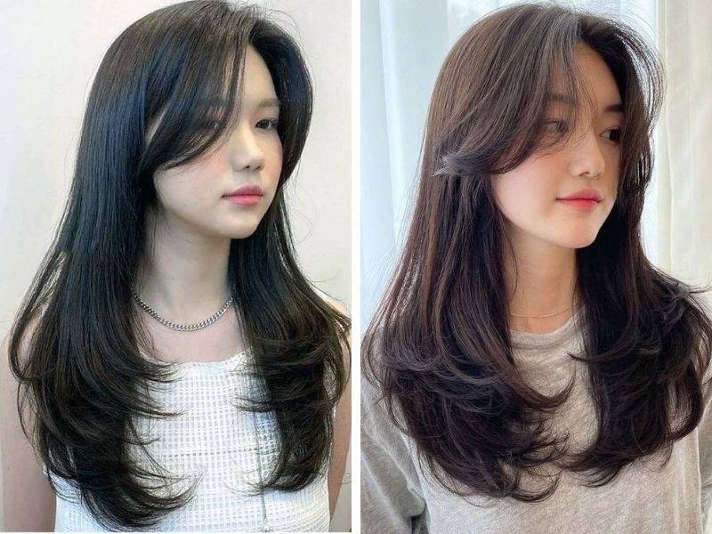 kiểu tóc đi chơi Tết