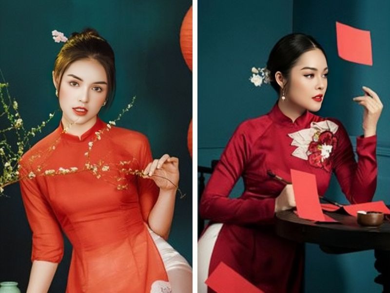 kiểu tóc đi chơi Tết